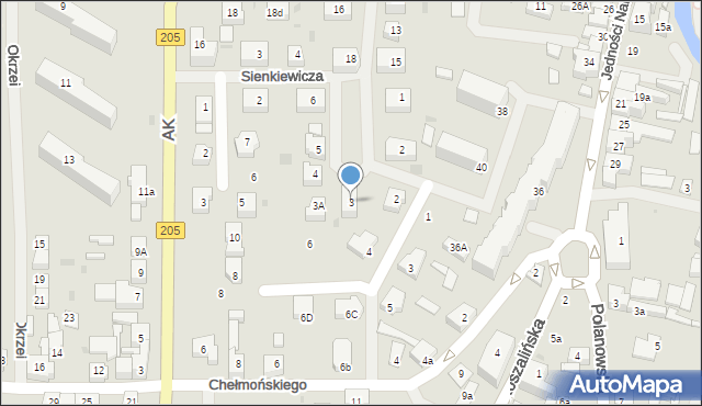 Sławno, Plac Wolności, 3, mapa Sławno