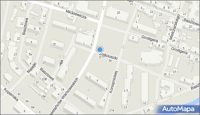Sławno, Plac Wyszyńskiego Stefana, ks. kard., 3, mapa Sławno