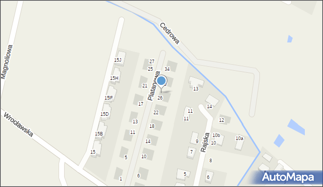 Śliwice, Platanowa, 28, mapa Śliwice