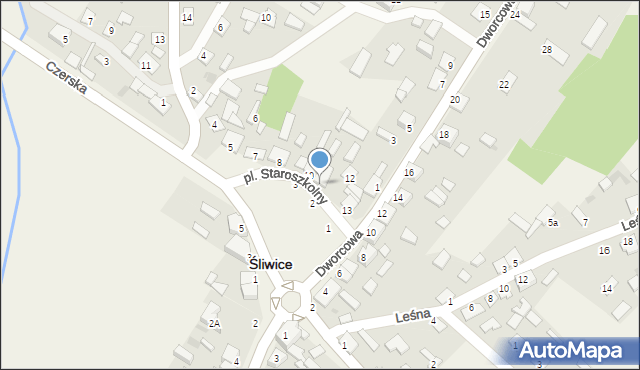 Śliwice, Plac Staroszkolny, 11, mapa Śliwice