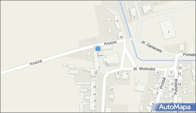 Słońsk, Plac Wolności, 2, mapa Słońsk