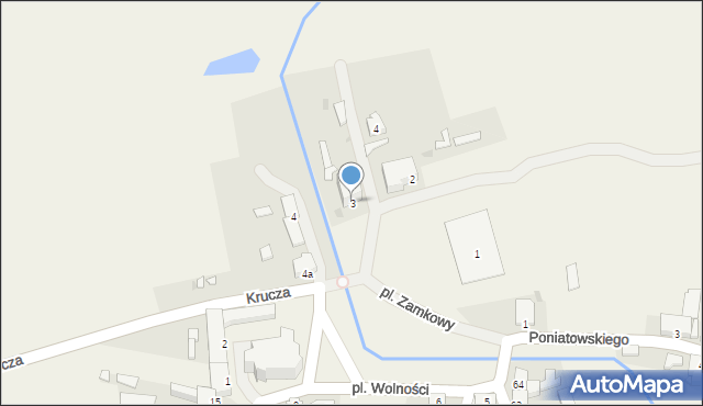 Słońsk, Plac Zamkowy, 3, mapa Słońsk