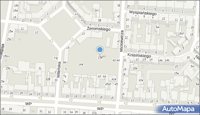 Słupsk, Plac Broniewskiego Władysława, 13a, mapa Słupska