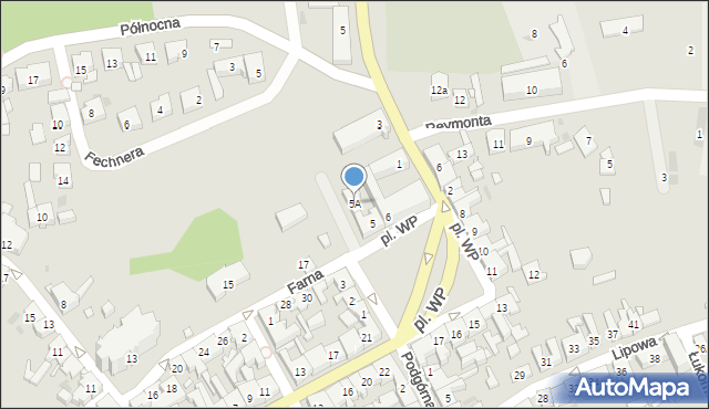 Śmigiel, Plac Wojska Polskiego, 5A, mapa Śmigiel
