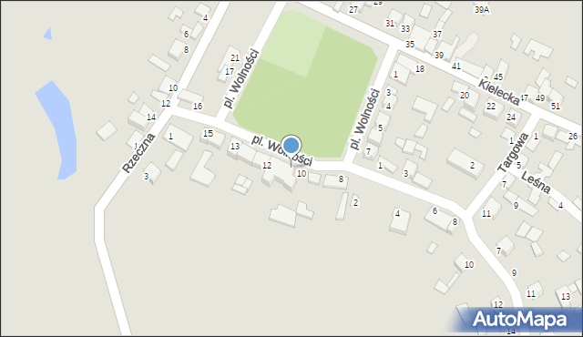 Sobków, Plac Wolności, 11, mapa Sobków