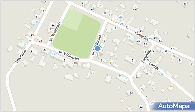 Sobków, Plac Wolności, 7, mapa Sobków