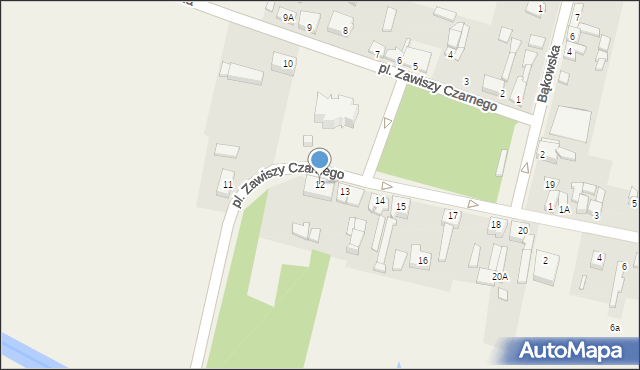 Sobota, Plac Zawiszy Czarnego, 12, mapa Sobota