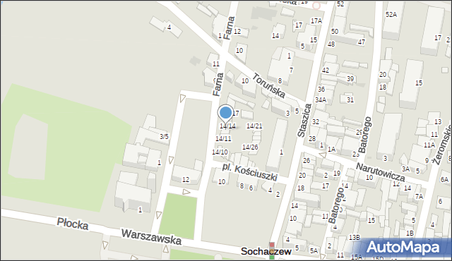 Sochaczew, Plac Kościuszki Tadeusza, gen., 14/13, mapa Sochaczew