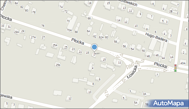 Sochaczew, Płocka, 17, mapa Sochaczew