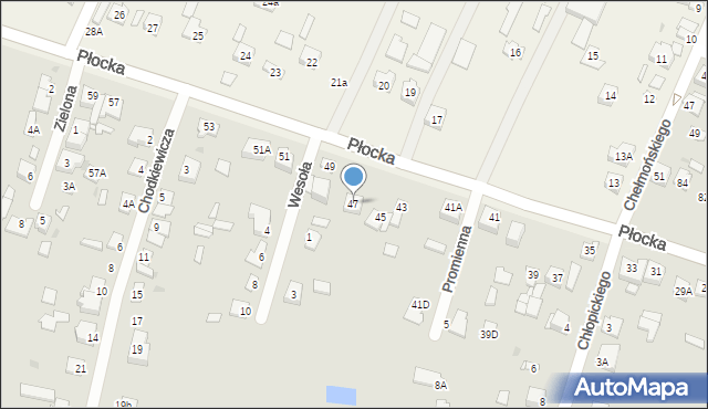 Sochaczew, Płocka, 47, mapa Sochaczew