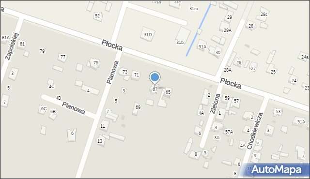 Sochaczew, Płocka, 67, mapa Sochaczew