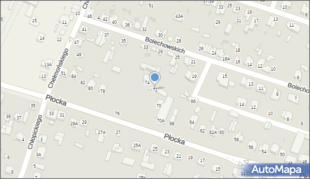 Sochaczew, Płocka, 72, mapa Sochaczew