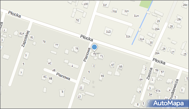 Sochaczew, Płocka, 73, mapa Sochaczew