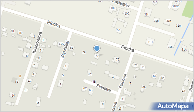 Sochaczew, Płocka, 77, mapa Sochaczew