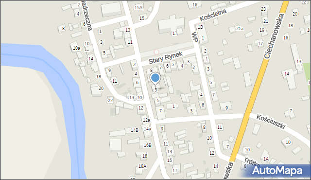 Sochocin, Płońska, 3, mapa Sochocin