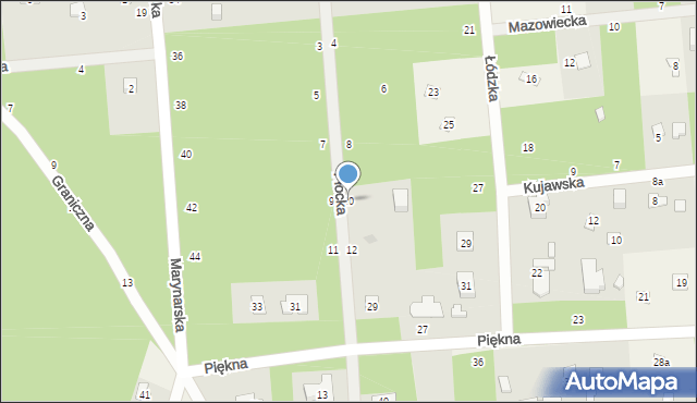 Sokolniki-Las, Płocka, 10, mapa Sokolniki-Las