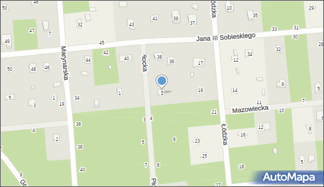 Sokolniki-Las, Płocka, 2, mapa Sokolniki-Las