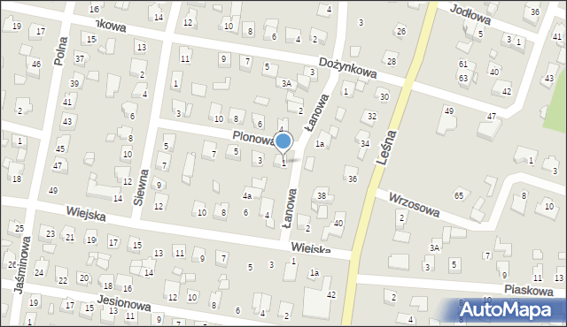 Solec Kujawski, Plonowa, 1, mapa Solec Kujawski