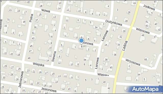 Solec Kujawski, Plonowa, 5, mapa Solec Kujawski