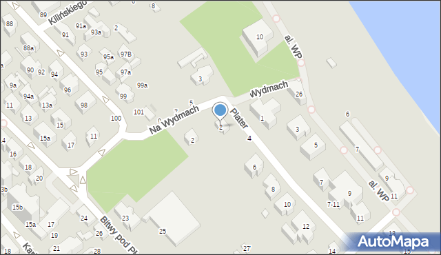 Sopot, Plater Emilii, 2, mapa Sopotu