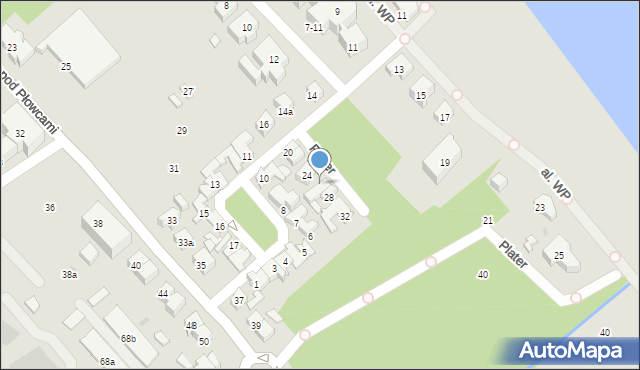 Sopot, Plater Emilii, 26, mapa Sopotu