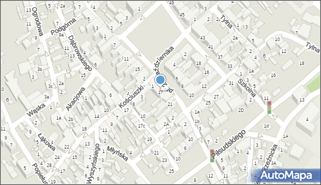 Śrem, Plac 20 Października, 17, mapa Śrem