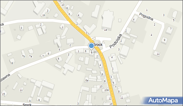 Srock, Plac Rynek, 5, mapa Srock