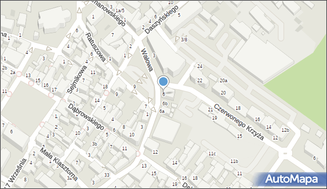 Środa Wielkopolska, Plac Armii Poznań, 6, mapa Środa Wielkopolska