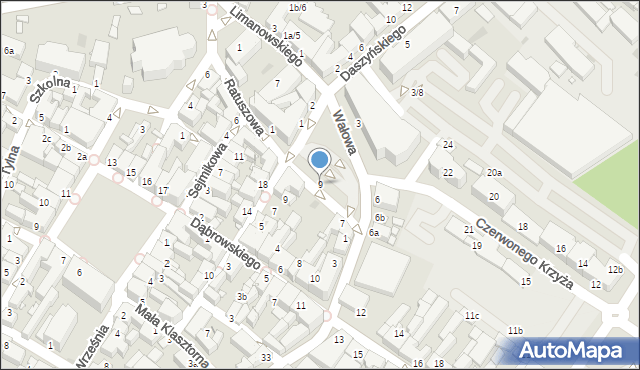 Środa Wielkopolska, Plac Armii Poznań, 9, mapa Środa Wielkopolska