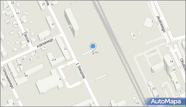 Stalowa Wola, Plac Piłsudskiego Józefa, marsz., 4, mapa Stalowa Wola