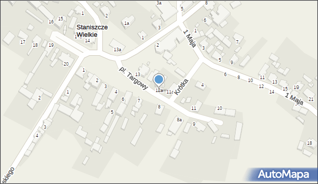 Staniszcze Wielkie, Plac Targowy, 12a, mapa Staniszcze Wielkie