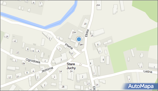 Stare Juchy, Plac 500-lecia, 4b, mapa Stare Juchy