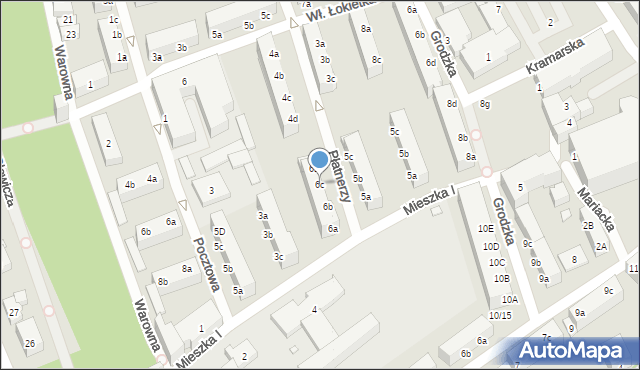 Stargard, Płatnerzy, 6c, mapa Stargard