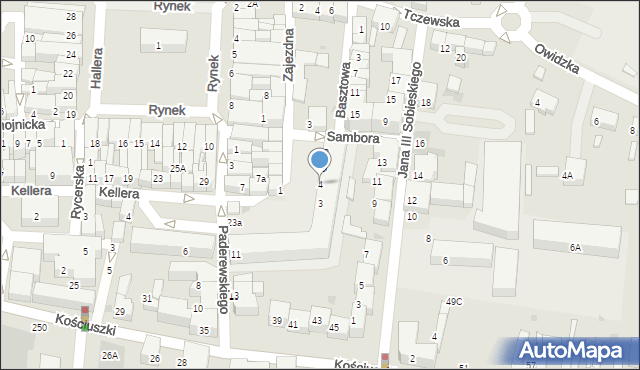 Starogard Gdański, Plac Koszarowy, 4, mapa Starogard Gdański