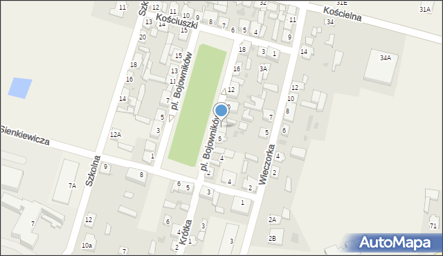 Staroźreby, Plac Bojowników, 8, mapa Staroźreby