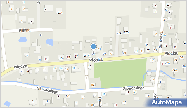 Staroźreby, Płocka, 21, mapa Staroźreby