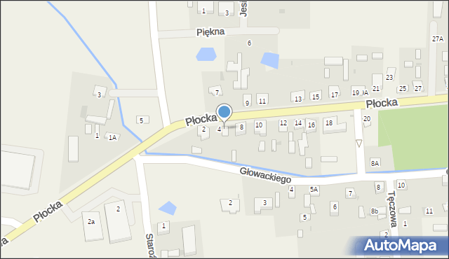 Staroźreby, Płocka, 6, mapa Staroźreby