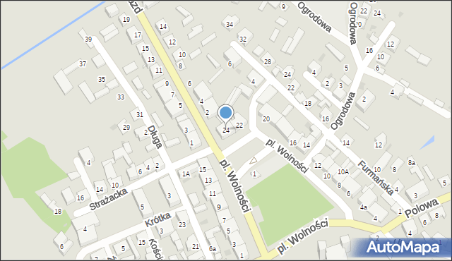 Stawiski, Plac Wolności, 24, mapa Stawiski