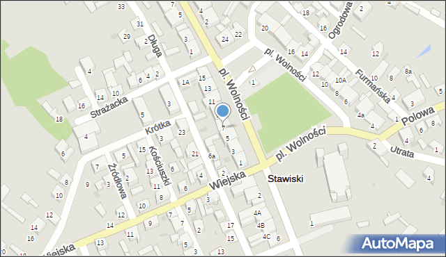 Stawiski, Plac Wolności, 7, mapa Stawiski