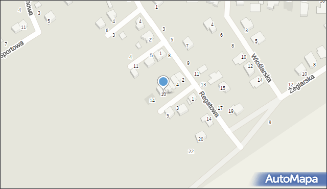 Stęszew, Pływacka, 10, mapa Stęszew