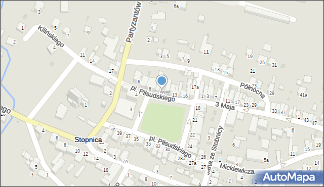 Stopnica, Plac Piłsudskiego Józefa, marsz., 10, mapa Stopnica