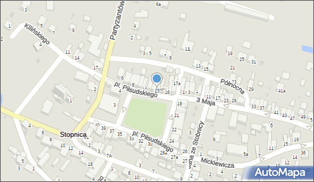 Stopnica, Plac Piłsudskiego Józefa, marsz., 13, mapa Stopnica