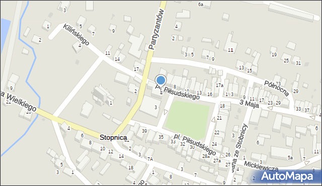 Stopnica, Plac Piłsudskiego Józefa, marsz., 4, mapa Stopnica