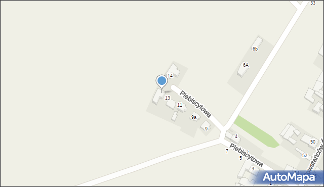 Stradunia, Plebiscytowa, 15, mapa Stradunia