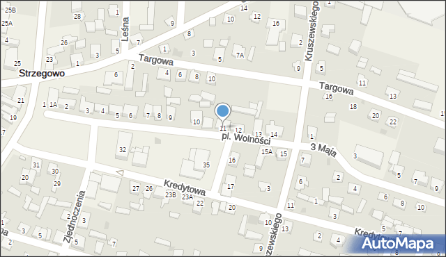 Strzegowo, Plac Wolności, 11, mapa Strzegowo