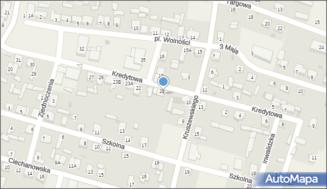 Strzegowo, Plac Wolności, 20b, mapa Strzegowo