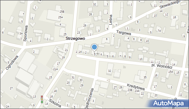 Strzegowo, Plac Wolności, 3, mapa Strzegowo