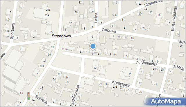Strzegowo, Plac Wolności, 5, mapa Strzegowo