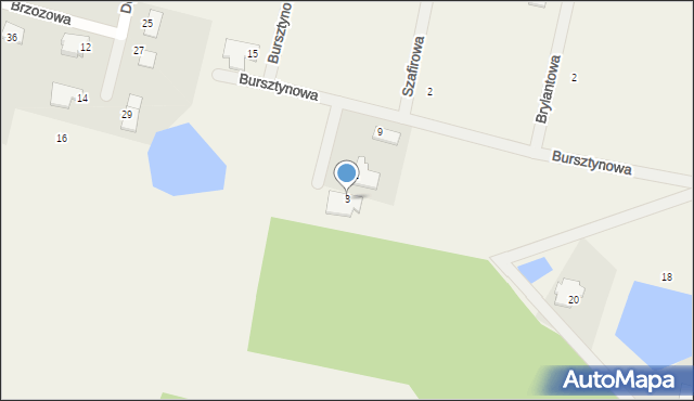 Strzelce Górne, Platynowa, 3, mapa Strzelce Górne