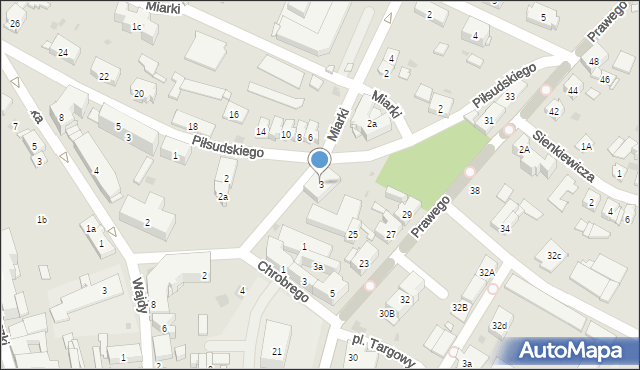 Strzelce Opolskie, Plac Kopernika Mikołaja, 3, mapa Strzelce Opolskie